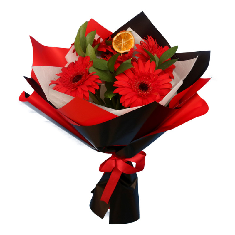 Kırmızı Gerbera Buketi