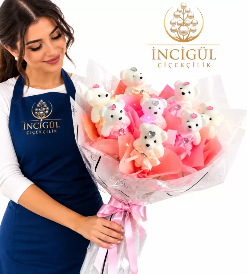 Işıklı Ayıcık Buketi