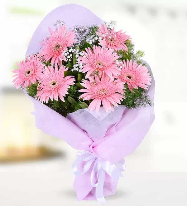 Pembe Gerbera Buketi